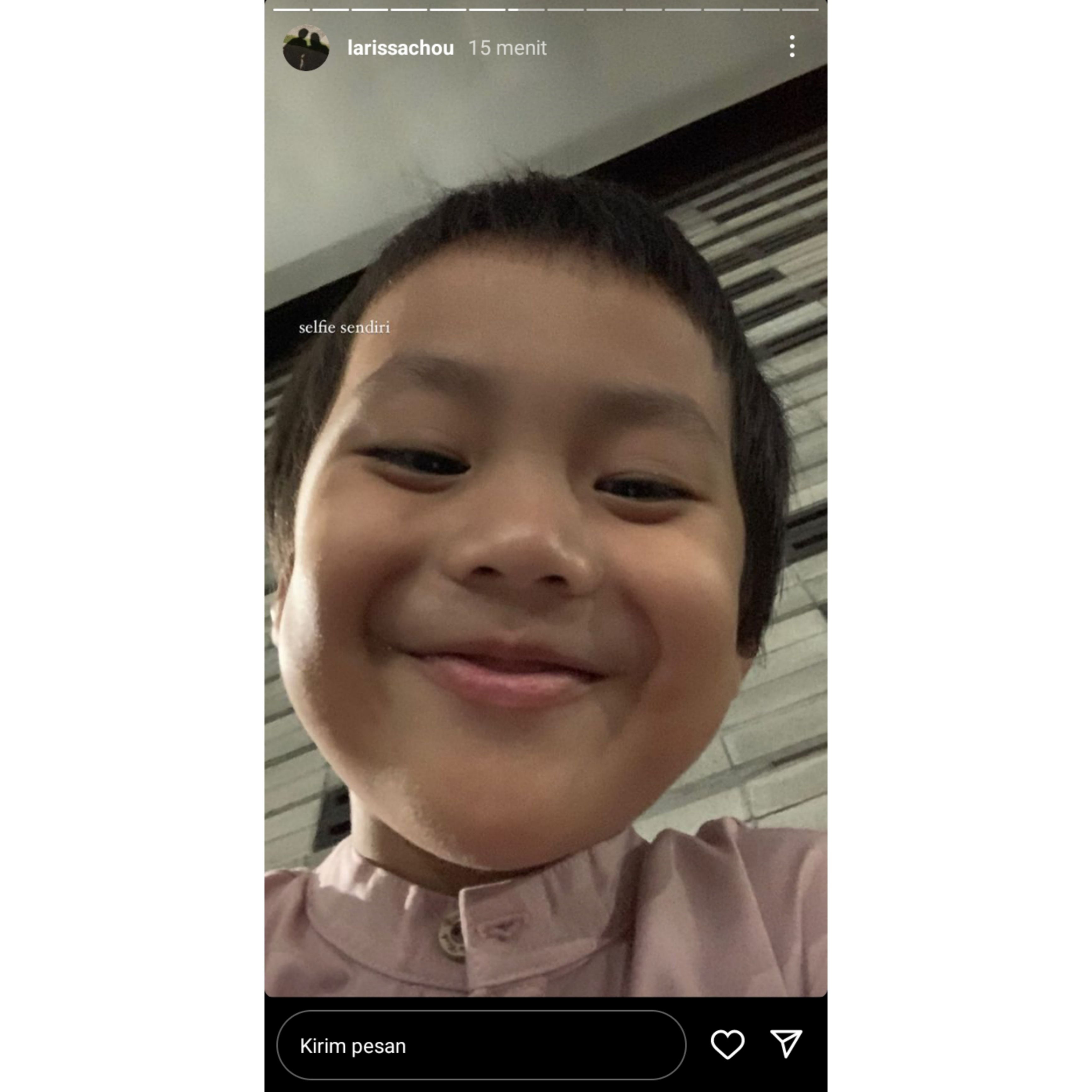 Larissa Chou Bagikan Potret Menggemaskan Anaknya dari Alvin Faiz, Sudah Bisa Selfie Sendiri