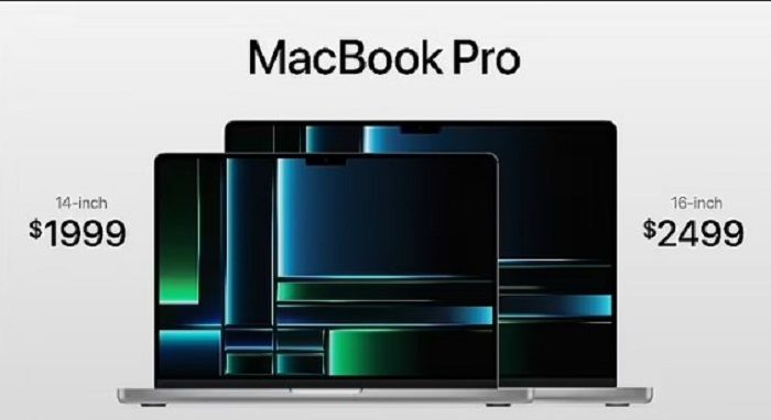 MacBook 14 inci dihargai $1.999 dan 16-inci $2.499.*  