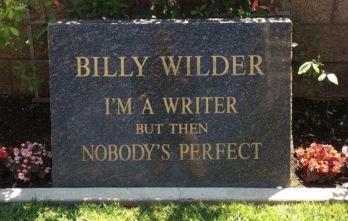 Batu nisan Billy Wilder.