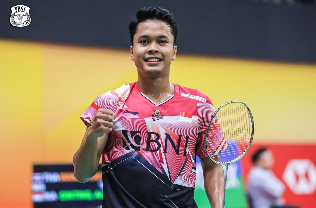 Anthony Ginting maju ke perempat final All England setelah mengalahkan mengalahkan Prannoy H.S. (India), 22-20, 15-21, 21-17.*