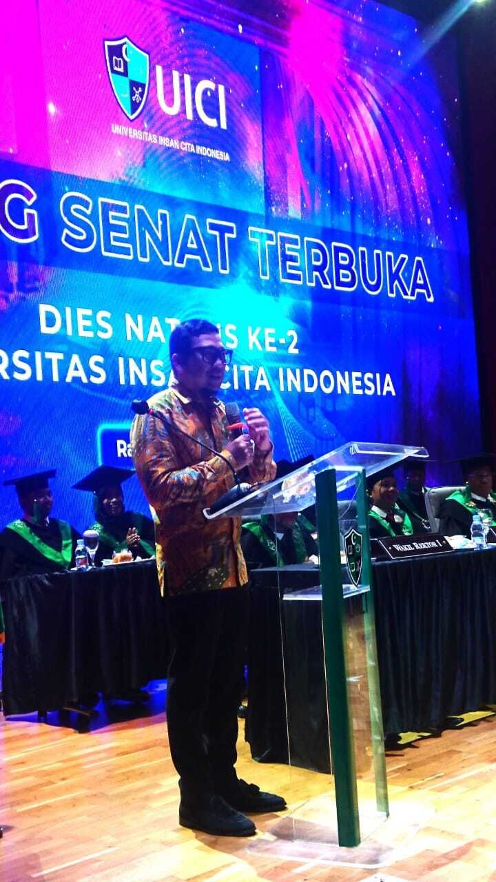 Koordinator Presidium Majelis Nasional Korps Alumni Himpunan Mahasiswa Islam (KAHMI) Ahmad Doli Kurnia mengatakan bahwa Universitas Insan Cita Indonesia (UICI) adalah proyek besar keluarga besar HMI dan KAHMI untuk mendesain Indonesia dan dunia.