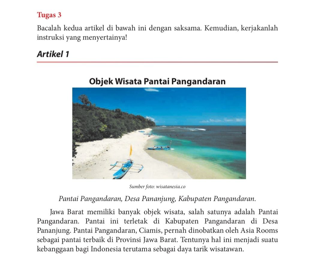 Artikel 1 kunci jawaban tugas 3 Bahasa Indonesia kelas 12 halaman 152.*