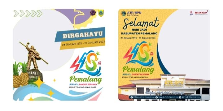 Gratis! Twibbon HUT Pemalang 2023 Berdesain Terkece untuk Diunggah di Media Sosial