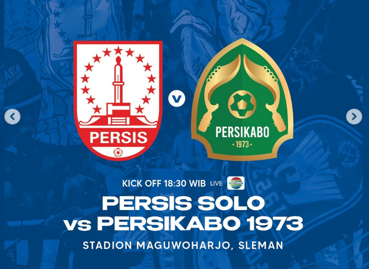Ilustrasi. Urain dua link live streaming Persis Solo vs Persikabo 1973 Senin, 23 Januari 2023 TV Indosiar, tersedia link nonton siaran langsung Liga 1 gratis.