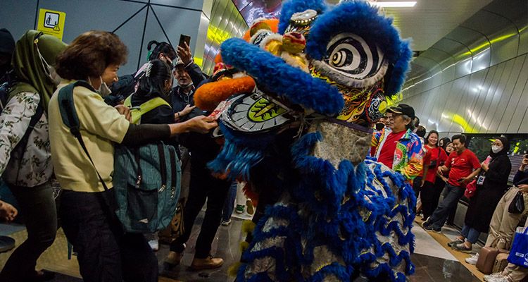 Ilustrasi Pertunjukan Barongsai