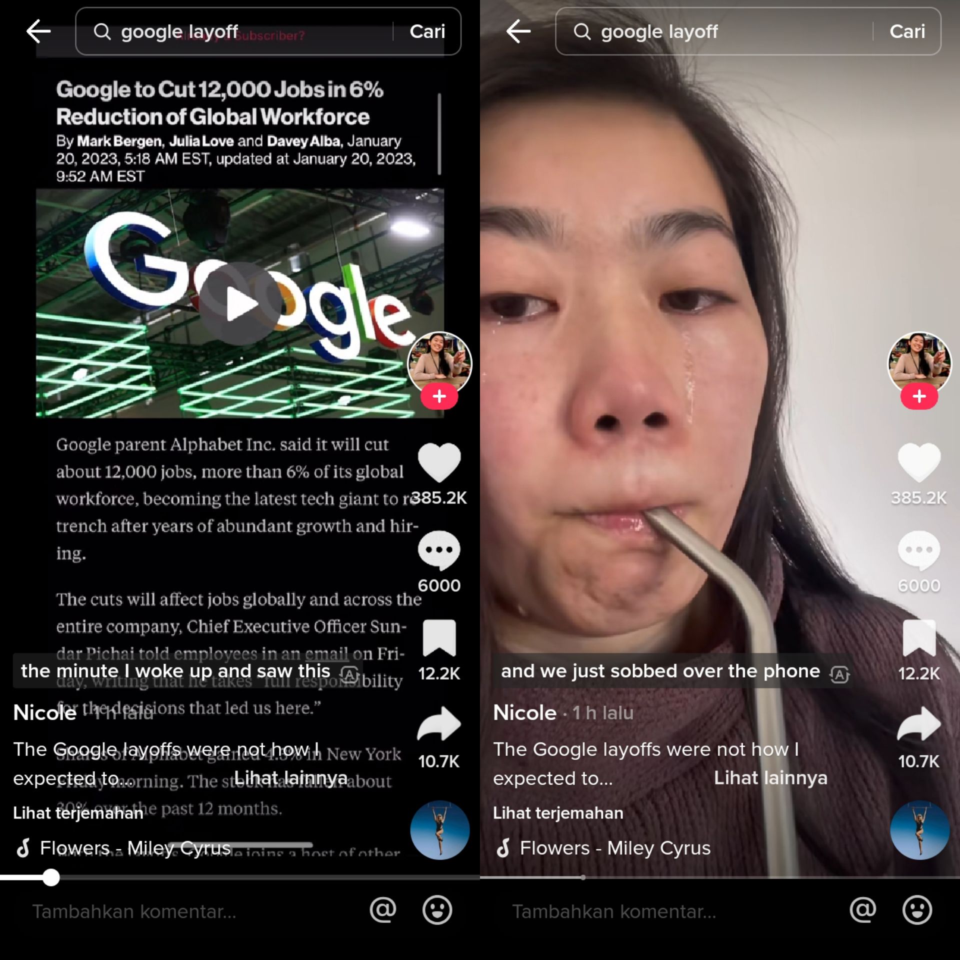 Google Lakukan PHK Massal, Karyawan Ini Bagikan Momen Sedih di TikTok