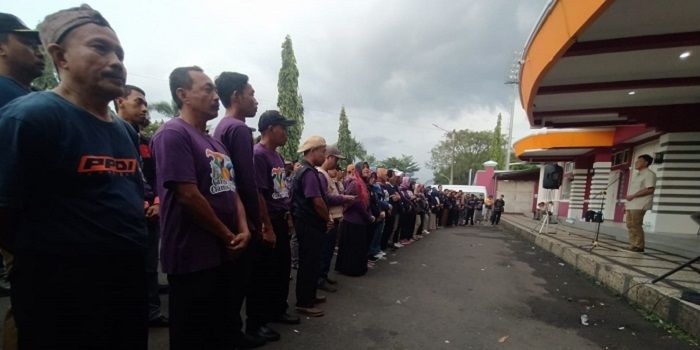 Pelepasan keberangkatan PPDI Ciamis ke Jakarta.*