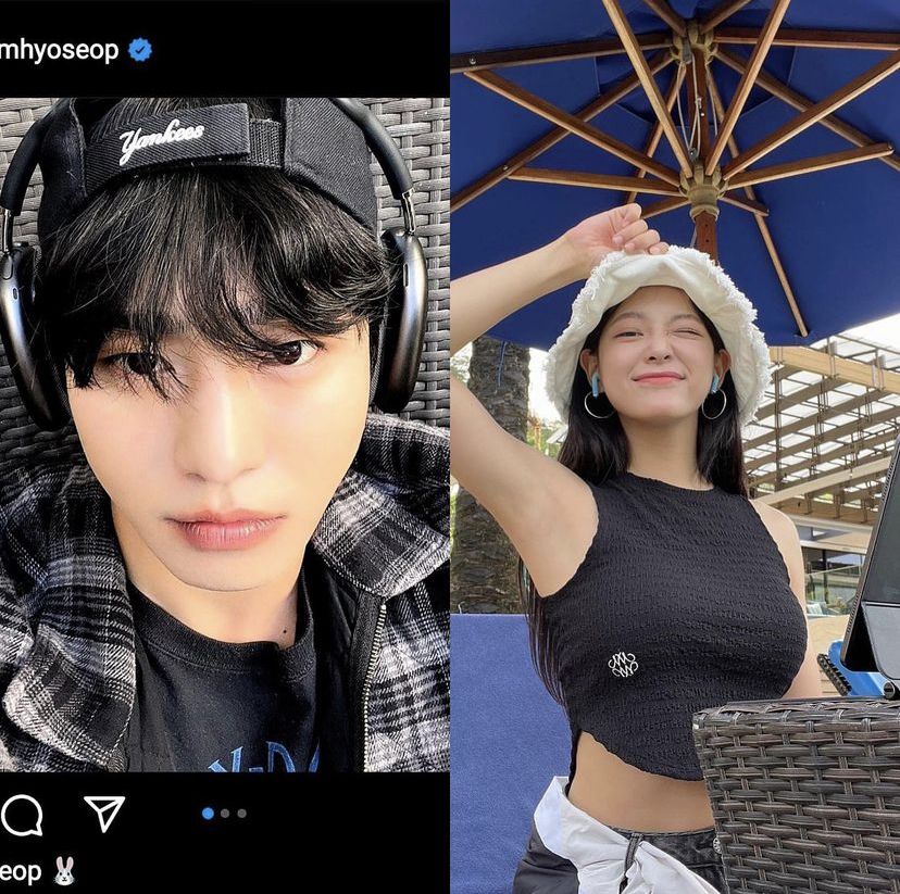 Postingan terbatu Ahn Hyo Seop yang diduga lakukan Lovestagram dengan Kim Sejeong