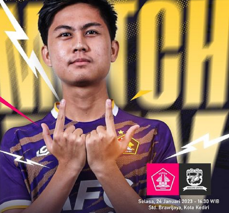 Preview laga Persik Kediri vs Madura United BRI Liga 1 hari ini Selasa, 24 Januari 2023, serta link streaming Vidio dan jadwal siaran langsung Indosiar.