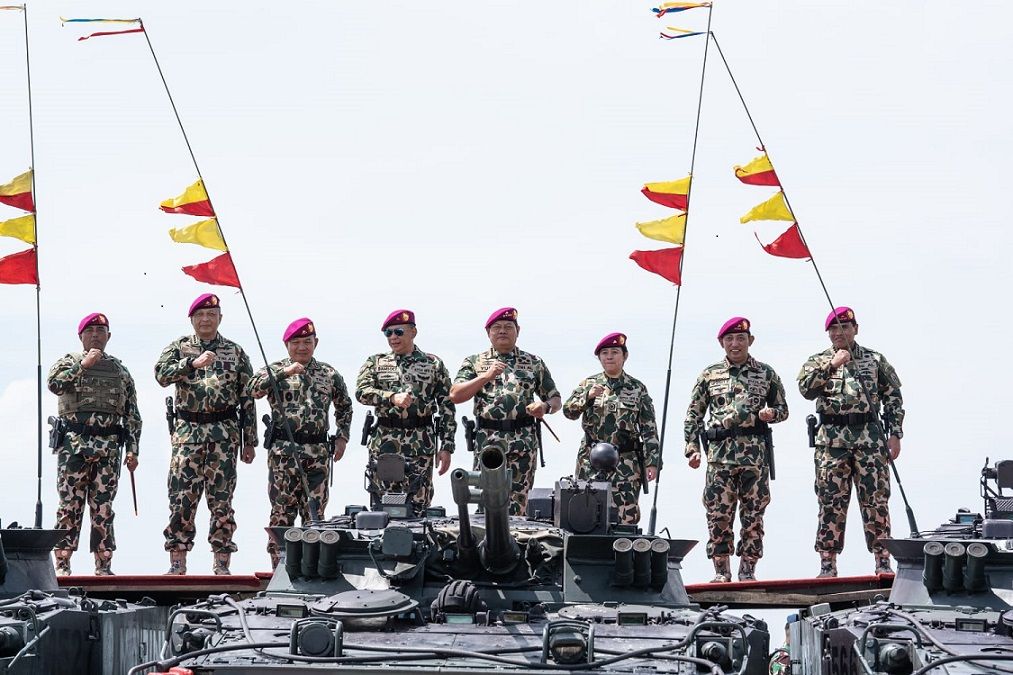 Pengangkatan Puan Maharani sebagai Warga Kehormatan Marinir dilakukan di Pulau Damar Besar atau Pulau Edam, Kepulauan Seribu, Selasa (24/1/2023). Foto: Istimewa