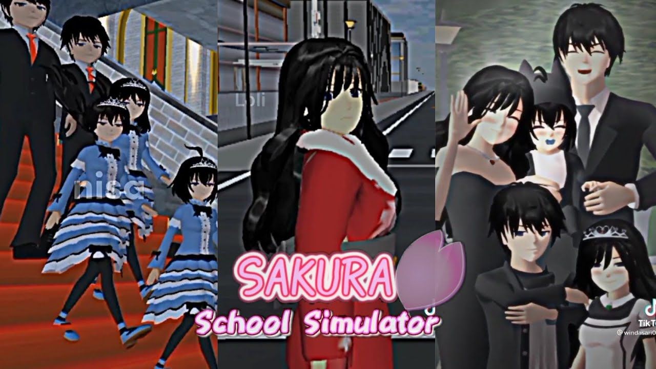 Ilustrasi Sakura School Simulator yang viral TikTok 2023