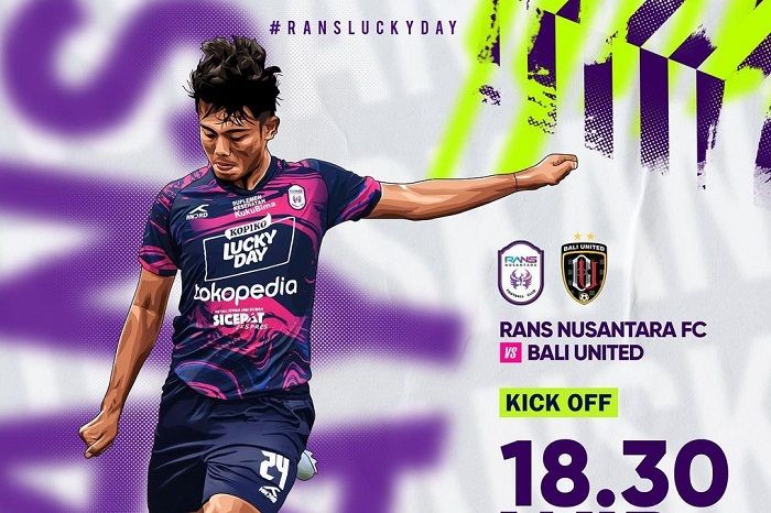 Link live streaming RANS Nusantara vs Bali United di BRI Liga 1 hari ini, Rabu 25 Januari 2023 dengan prediksi pemain, H2H, dan jam tayang di Indosiar.
