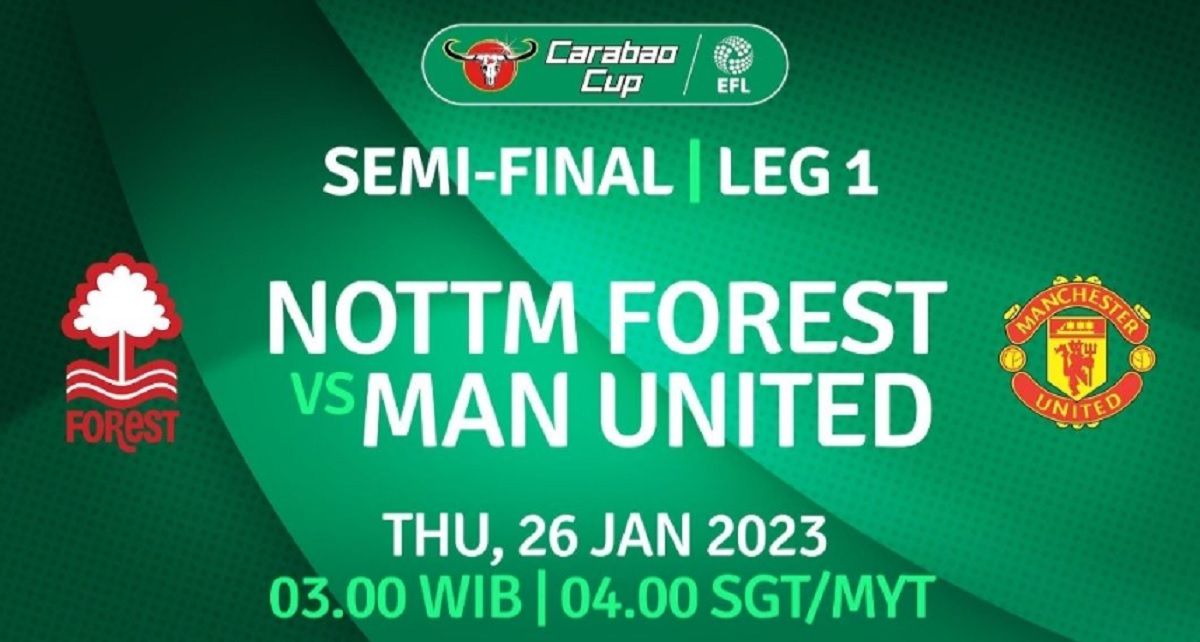 Link Streaming Nottingham Forest vs Man United di Mola TV.
