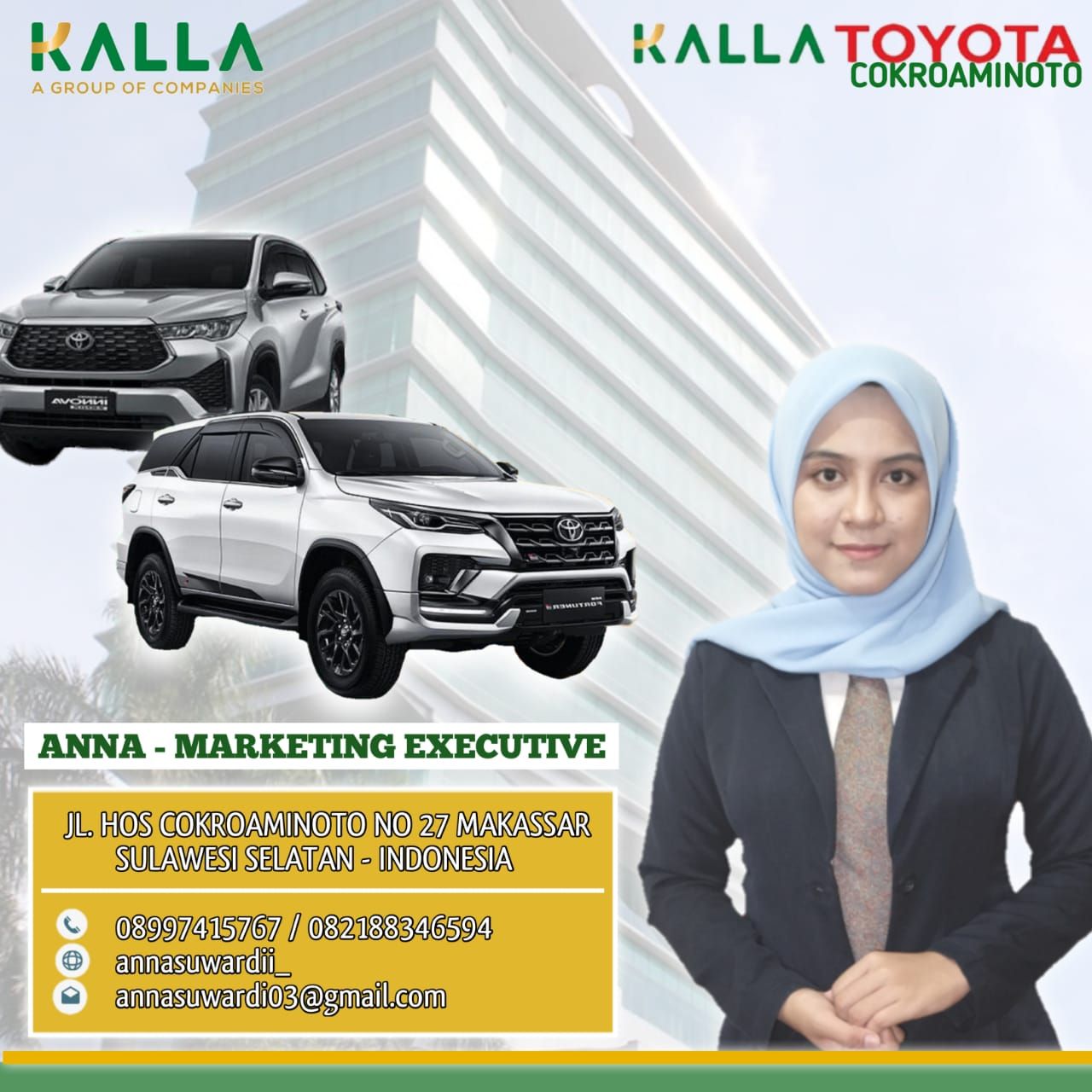 Kontak sales marketing PT. Hadji Kalla