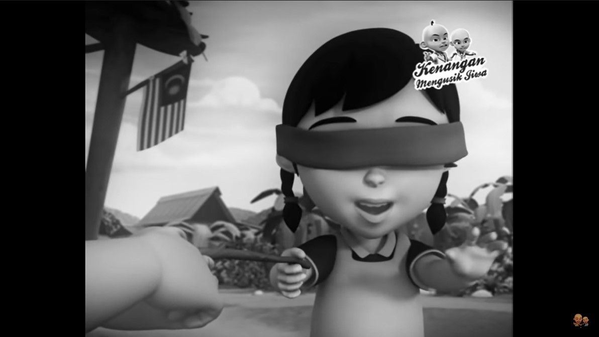 Ini dia lirik Aiya Susanti dan Aiya Cik Siti 'Marilah Mei Mei oi mari sayang' yang viral di TikTok, dari animasi Upin Ipin.