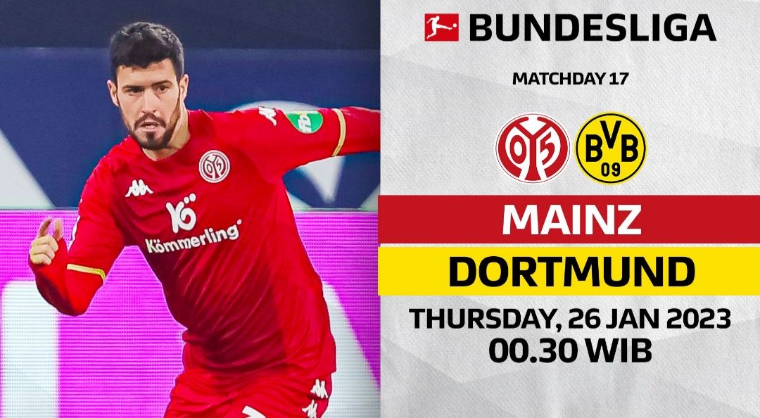 Prediksi Skor Mainz vs Dortmund di Bundesliga, Berita Tim, Susunan Pemain dan Head to Head/