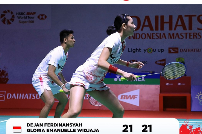 Indonesia Masters 2023: Langkah Dejan/Gloria Harus Terhenti di Perempat Final!