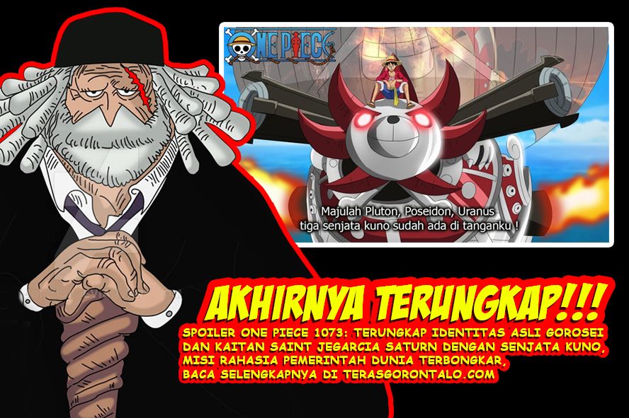 One Piece 1073: Terungkap Identitas Asli Gorosei dan Kaitan Jegarcia Saturn dengan Senjata Kuno, Misi Untuk...