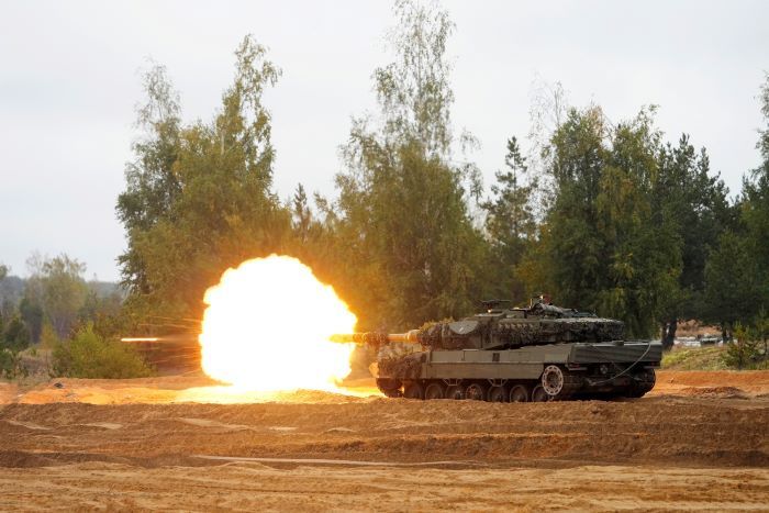 Ilustrasi MBT Leopard 2  yang akan diterima Ukraina