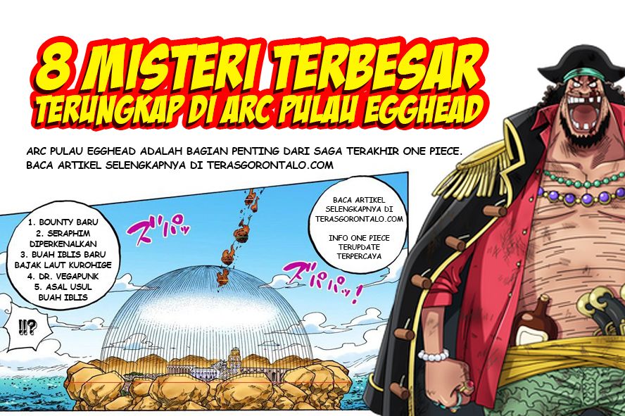 One Piece: 8 Misteri Terbesar yang Terungkap di Pulau Egghead, Ada Peringkat Bounty Baru, Seraphim Diperkenalkan hingga Asal Usul Buah Iblis