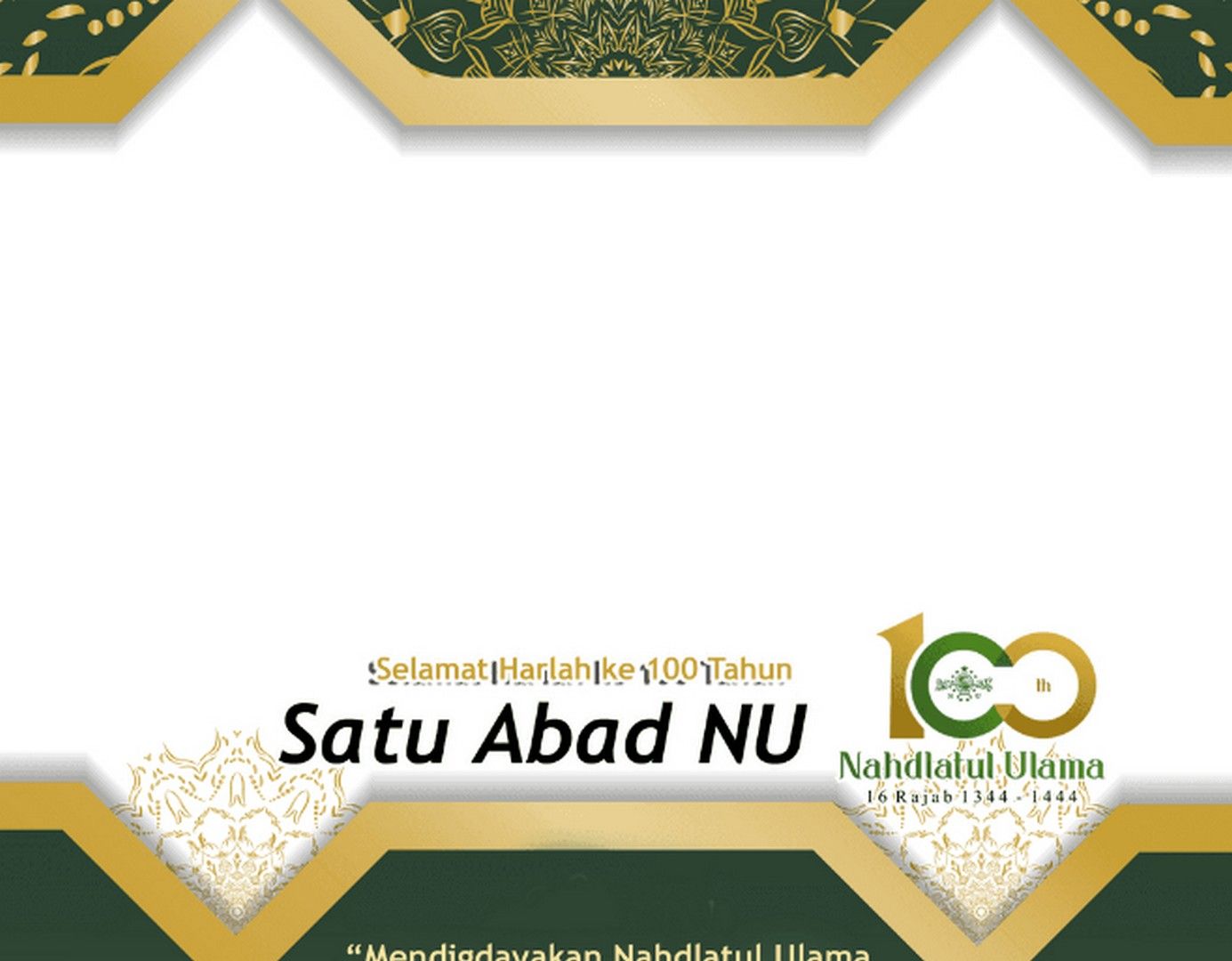 Nu Jatim 28 Link Twibbon Harlah 1 Abad Nu 2023 Khusus Warga Kota