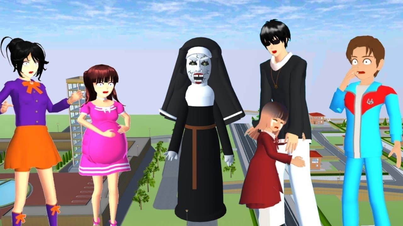 Ilustrasi karakter Game populer Android 2023 Sakura School Simulator