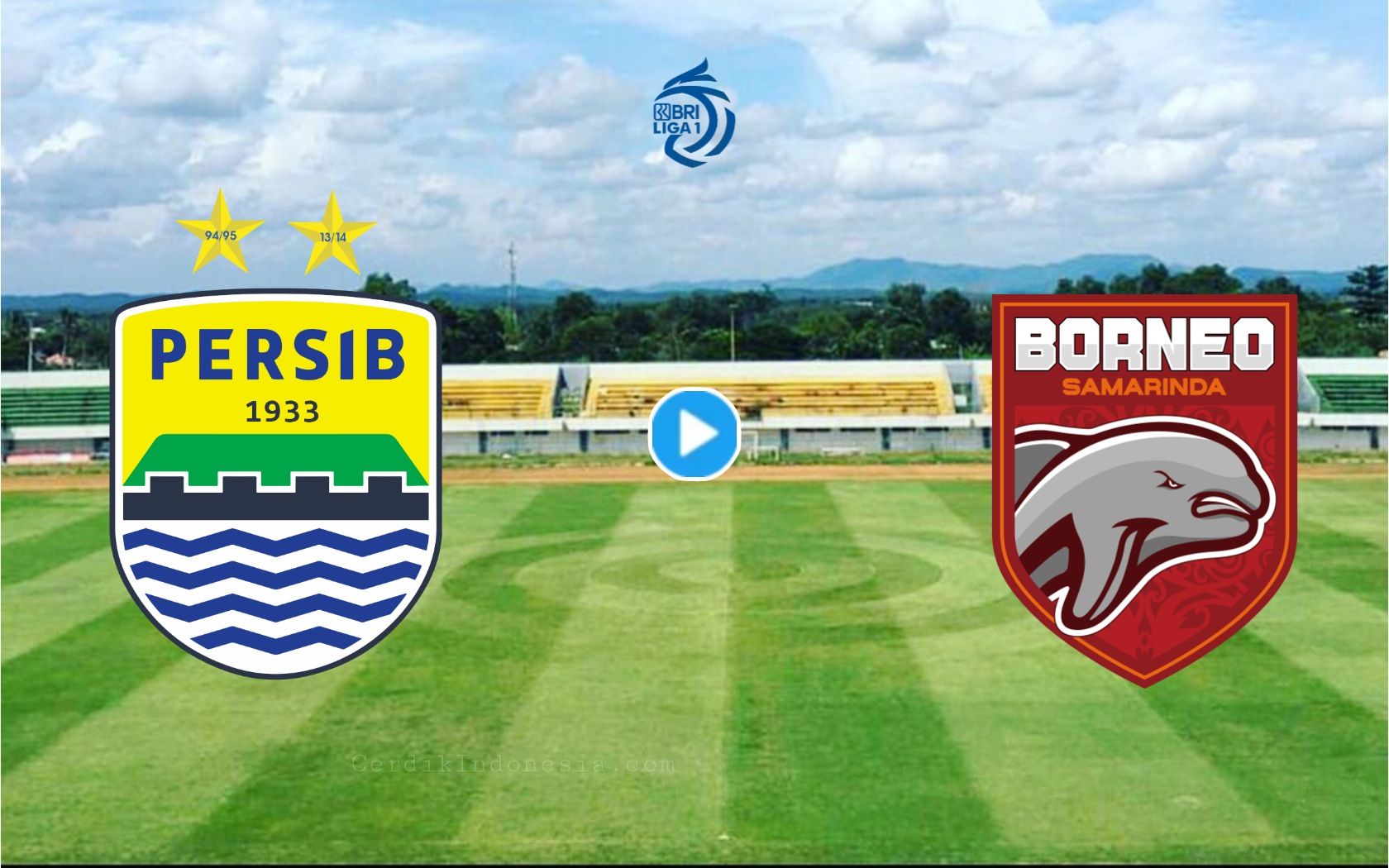 ilustrasi link live streaming Persib vs Borneo FC nonton siaran langsung bri liga 1 hari ini