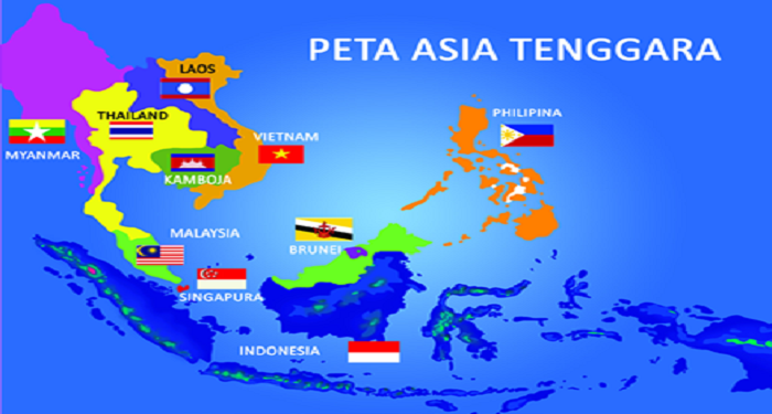 Peta asia tenggara.*
