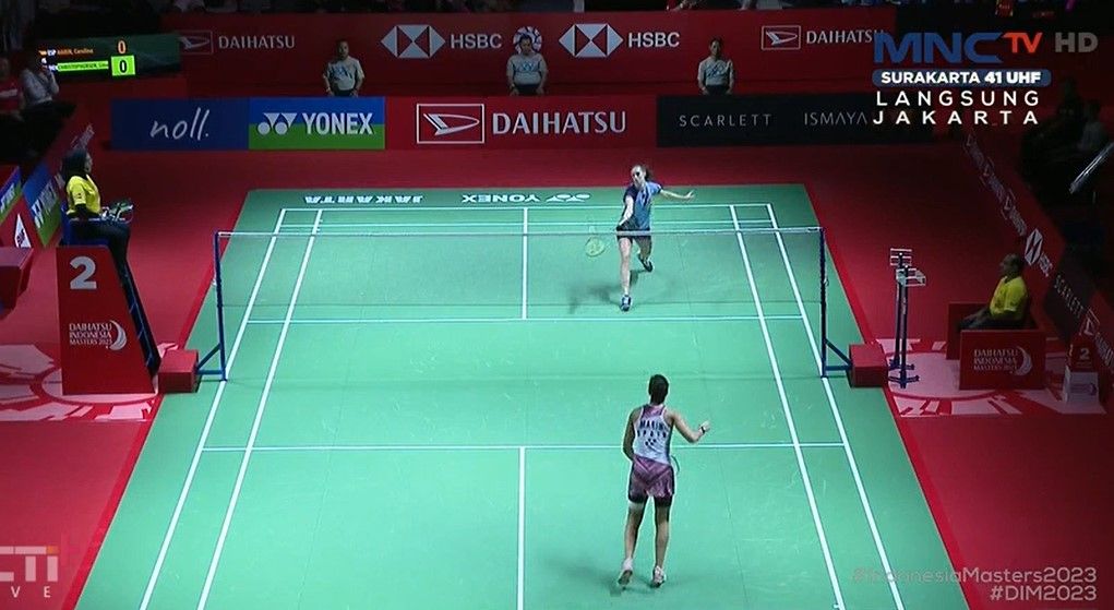 Sedang berlangsung live streaming badminton Indonesia Masters 2023.