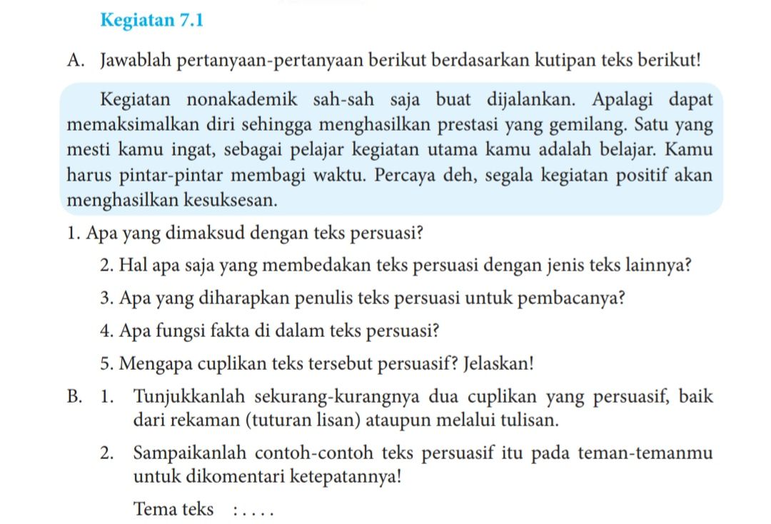 Kunci Jawaban Bahasa Indonesia Kelas 8 Halaman 178 Kegiatan 7 1 Bagian