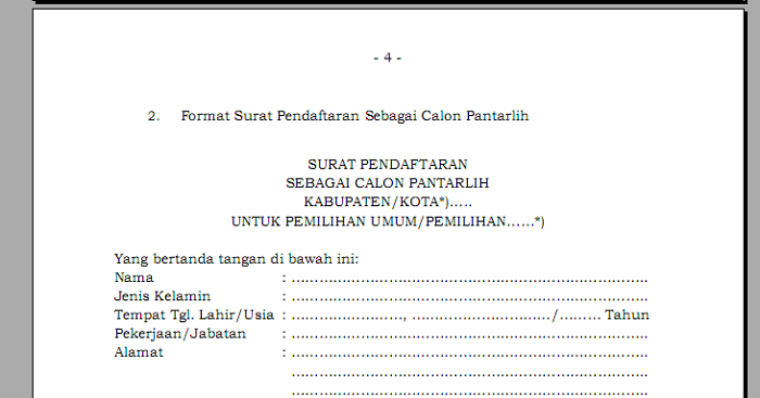 Download Formulir Pendaftaran Pantarlih Pemilu 2024 doc pdf.