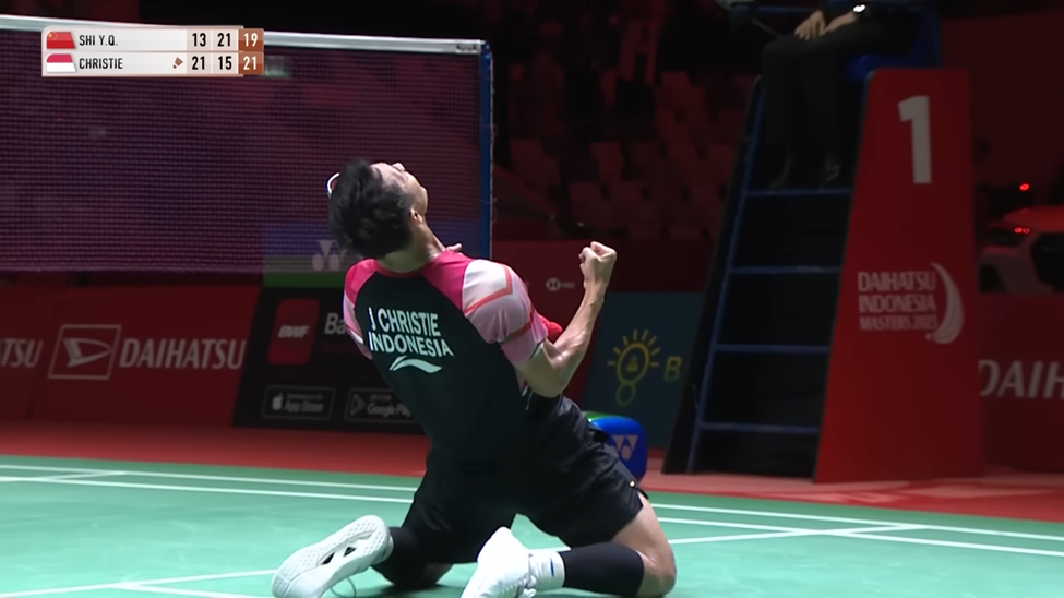 Hasil Final Indonesia Masters 2023: Menangi Perang Saudara, Jonatan Christie Keluar Sebagai Juara