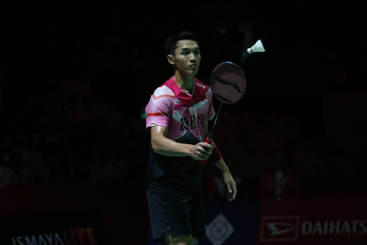 Jonatan Christie melaju ke babak final Indonesia Masters 2023.