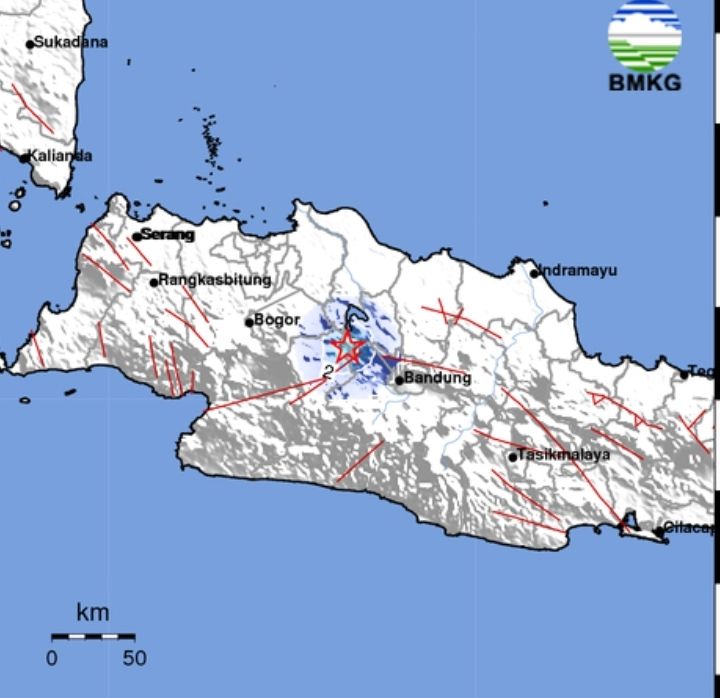 UPDATE Gempa Bumi Kabupaten Cianjur Jawa Barat Kekuatan 3.6 Magnitudo Sore Ini Sabtu 28 Januari 2023