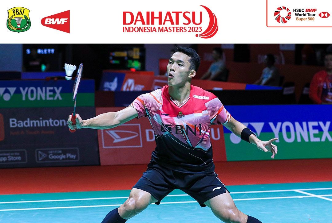 Ilustrasi - Laga Jonatan Christie pada Indonesia Master 2023, link nonton dan siaran langsung babak semifinal badminton di iNews, MNCTV dan RCTI+.