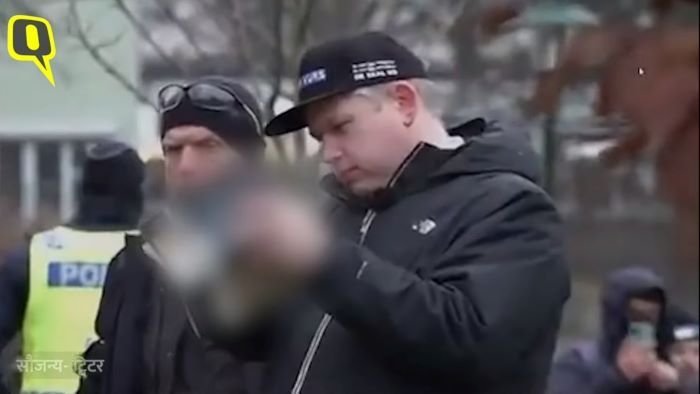  Aksi aktivis sayap kanan Rasmus Paludan ketika membakar Al-Qur'an, 21 Januari 2023 lalu/Youtube Channel Quint Hindi