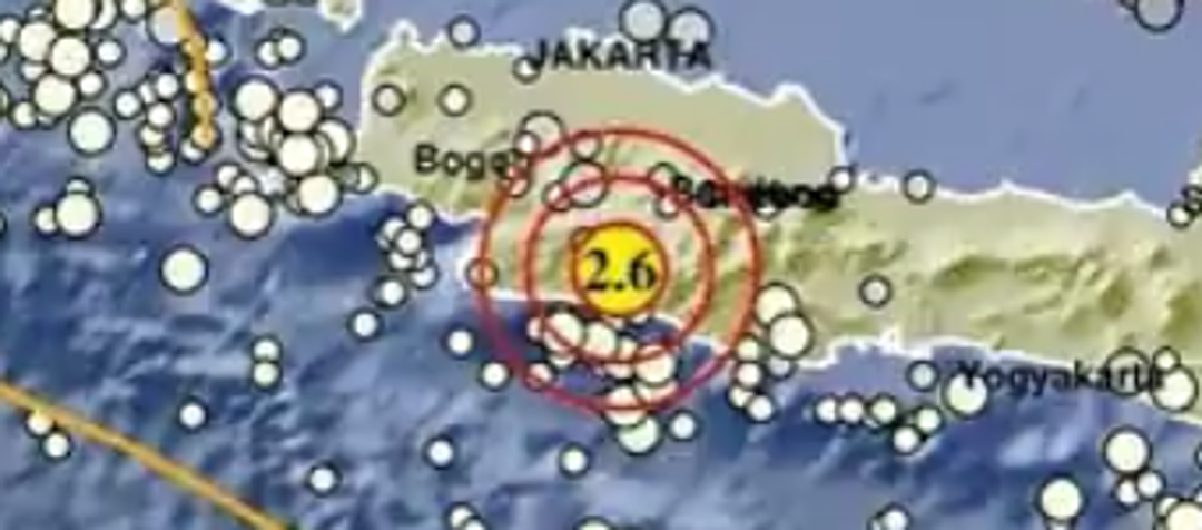 Titik gempa bumi berada di Kabupaten Bandung