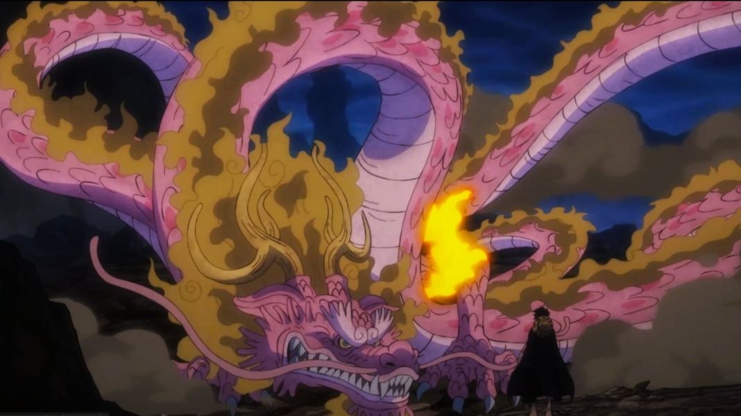 One Piece Episode 1049 : Kekuatan Naga Raksasa Momonosuke Mirip Kaido, Detik-Detik Luffy Berubah Dewa Nika