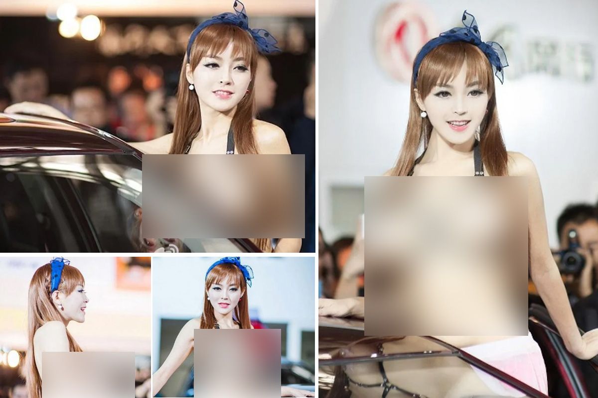 Pan Chunchun tampil di acara Auto Show dengan pakaian vulgar.