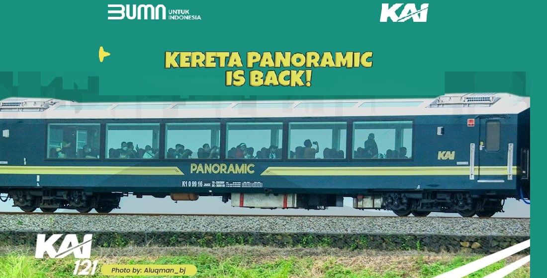 Info rute Kereta Panoramic Bandung ke Surabaya pp dilengkapi jadwal kereta api, harga tiket dan cara naik Kereta Panoramic dari KAI.