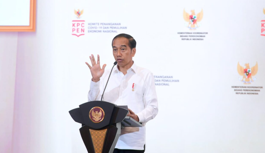 Presiden Joko Widodo secara resmi membuka Rapat Koordinasi Nasional (Rakornas) Transisi Penanganan Covid-19 dan Pemulihan Ekonomi Nasional (PC-PEN), yang digelar di Gedung AA Maramis, Kementerian Keuangan, Jakarta, pada Kamis, 26 Januari 2023. Foto: BPMI Setpres/Muchlis Jr