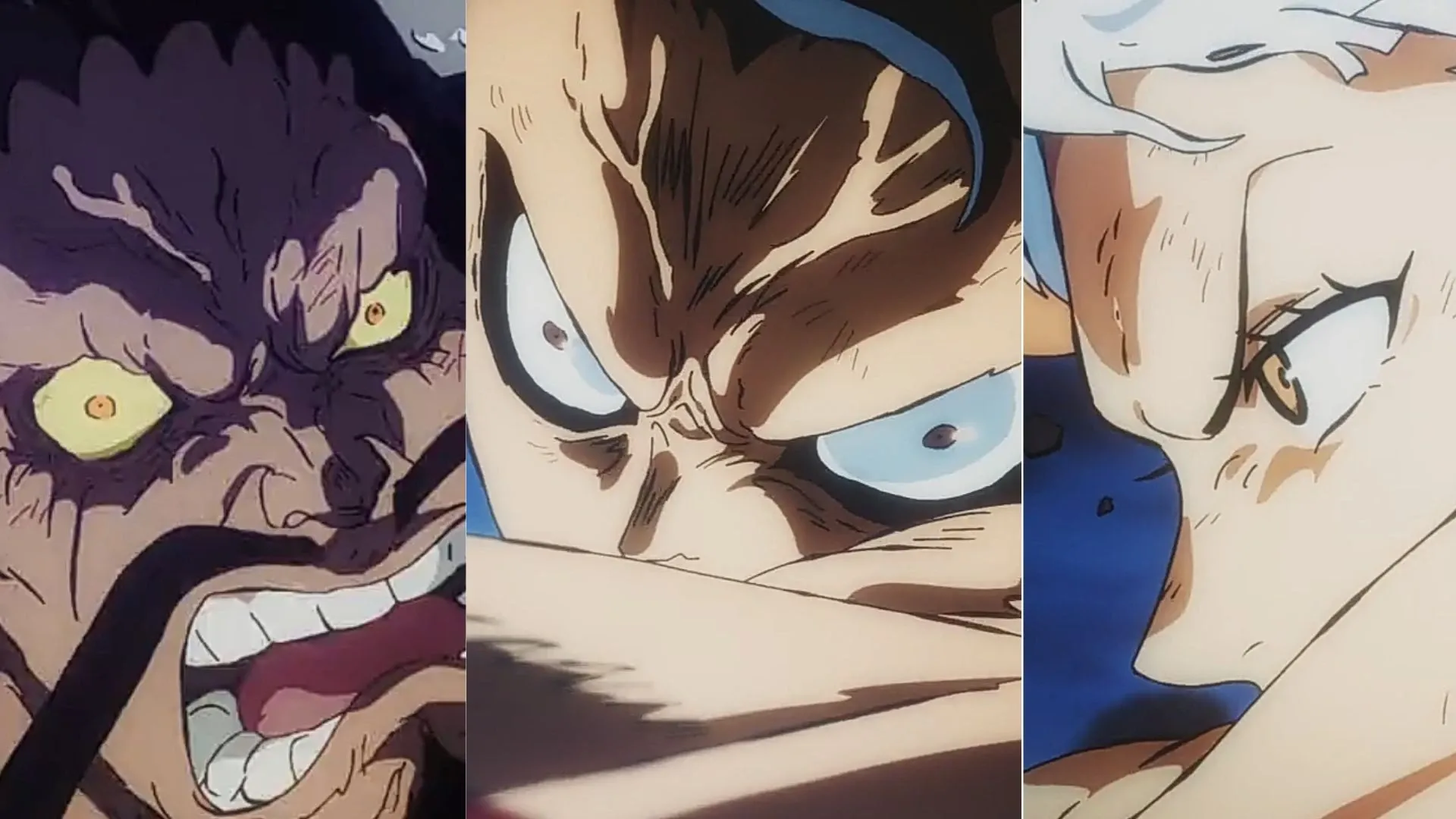 Kaido, Luffy, dan Yamato (Gambar melalui Toei Animation)