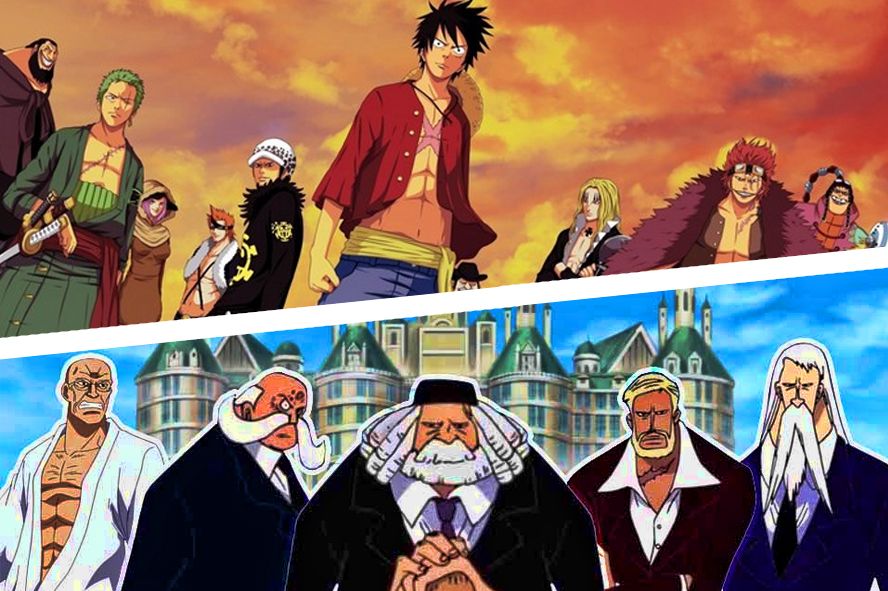 One Piece 1074: Duel Epik Gorosei vs Supernova Bajak Laut (11 Worst Generation Termasuk Kurohige)yang di Pimpin Luffy, Jadi Momen Pembuka Final Saga!