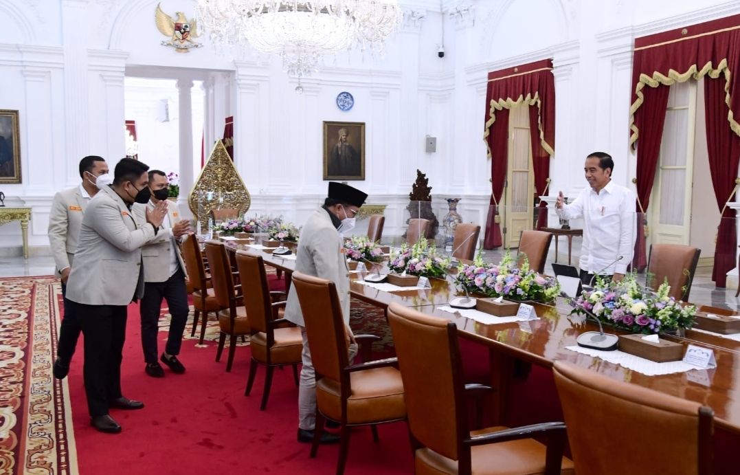 Presiden Jokowi saat menerima kunjungan PP Pemuda Muhammadiyah 