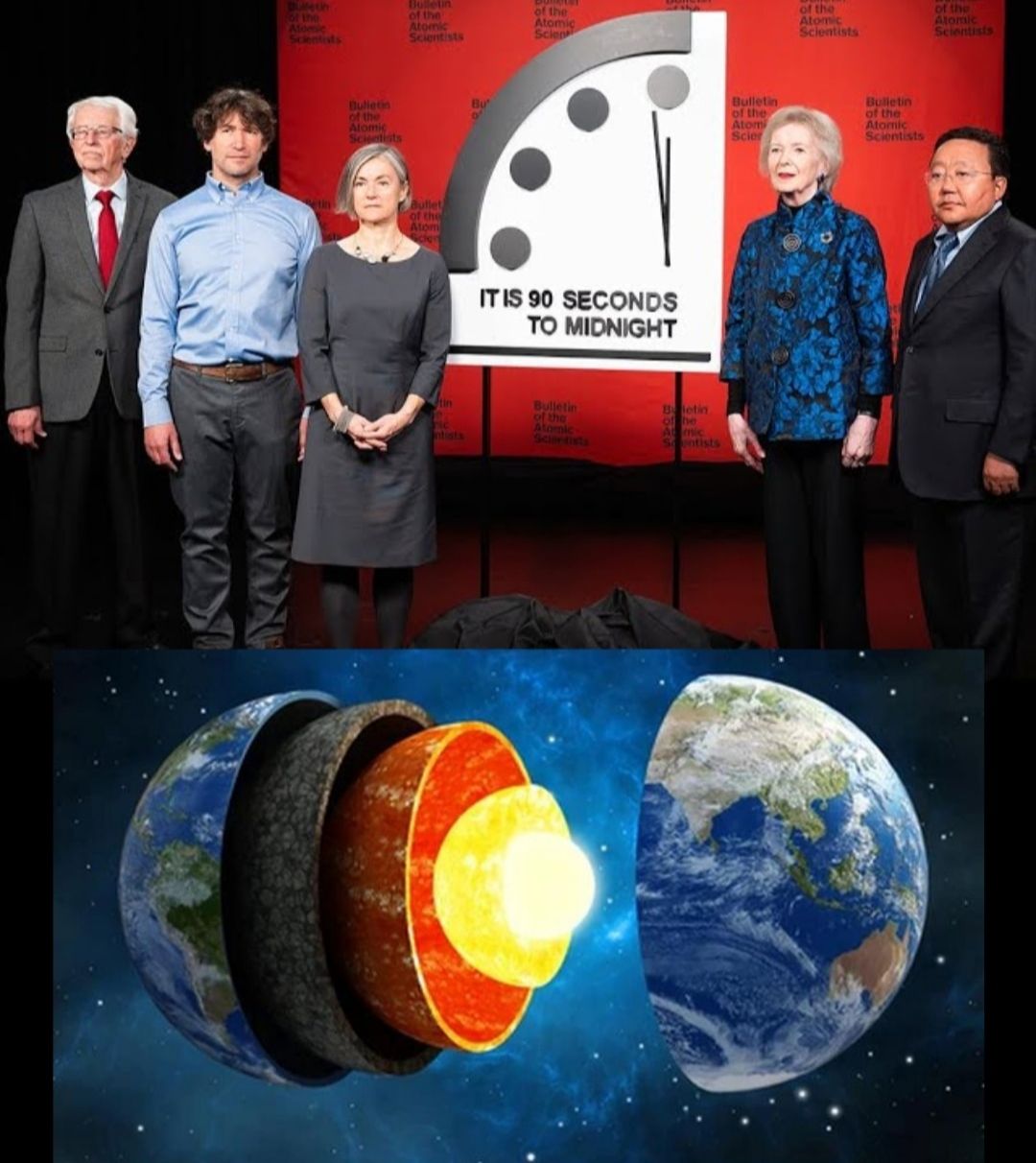 Doomsday Clock Atau Jam Kiamat di Kalibrasi ke 90 Detik Hingga Peneliti Sebut Inti Bumi Akan Berputar Berlawan