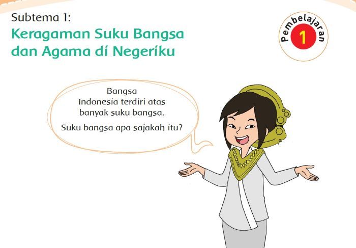 Kunci Jawaban Tema 7 Kelas 4 Halaman 2, 3: Kata Sulit pada Teks “Suku Bangsa di Indonesia” 
