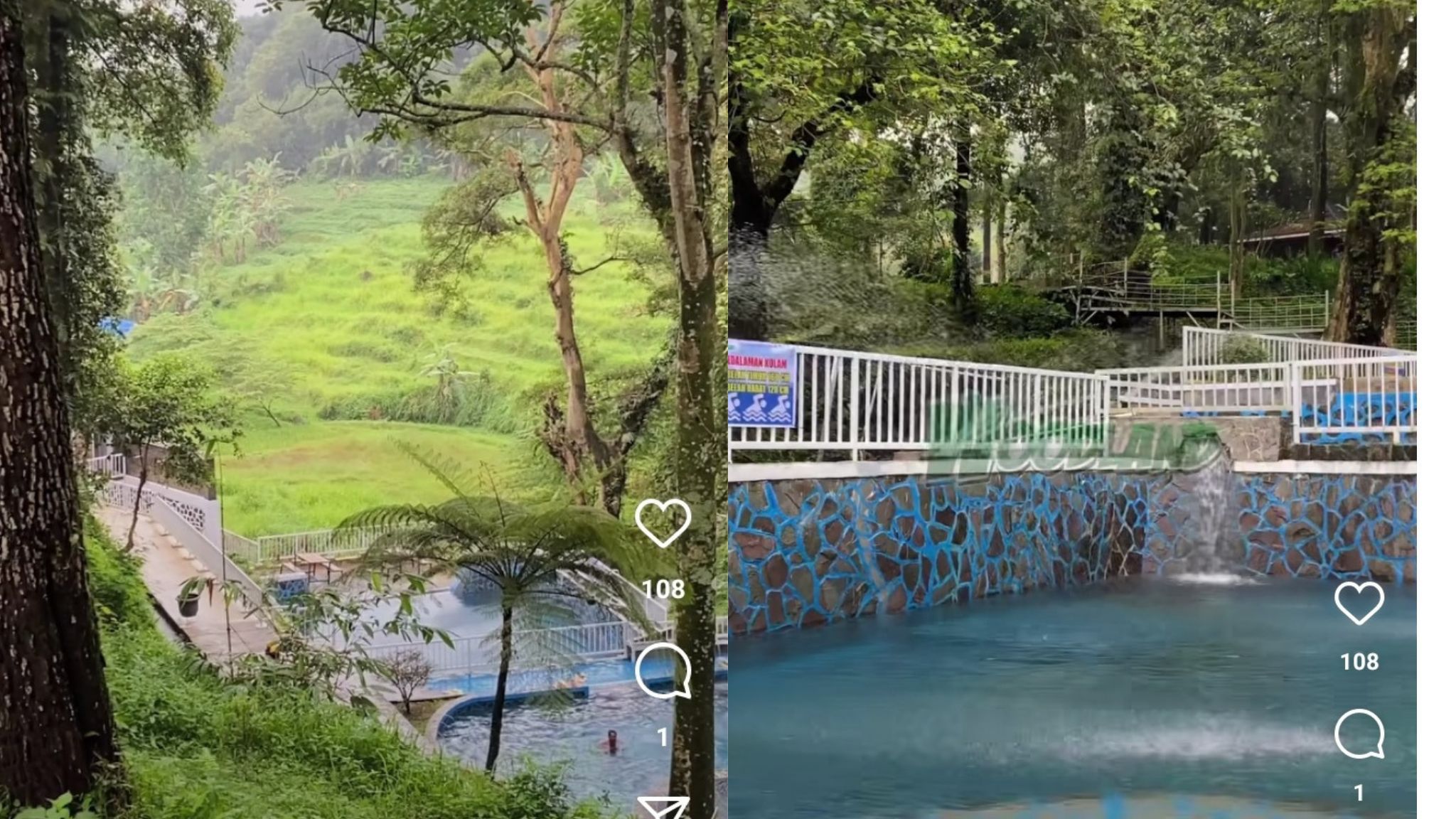 Kolam renang baru di tengah hutan pinus Woodland Kuningan