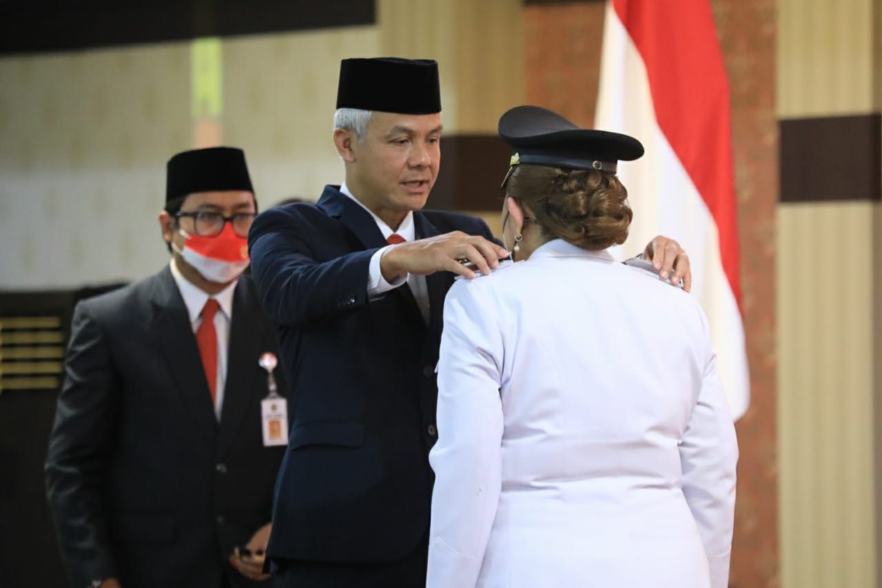 Dalam Pelantikan Mbak Ita sebagai Wali Kota Semarang, Ganjar Pranowo Puji Kiprah Megawati Soekarnoputri