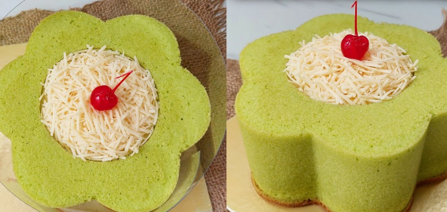 Resep viral cake pandan keju yang lumer dan cocok jadi ide jualan hampers yang cantik