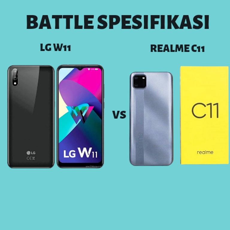 Rp1 Jutaan Berkualitas Tinggi! Battle Spesifikasi Handphone Realme C11 VS LG W11 Indonesia